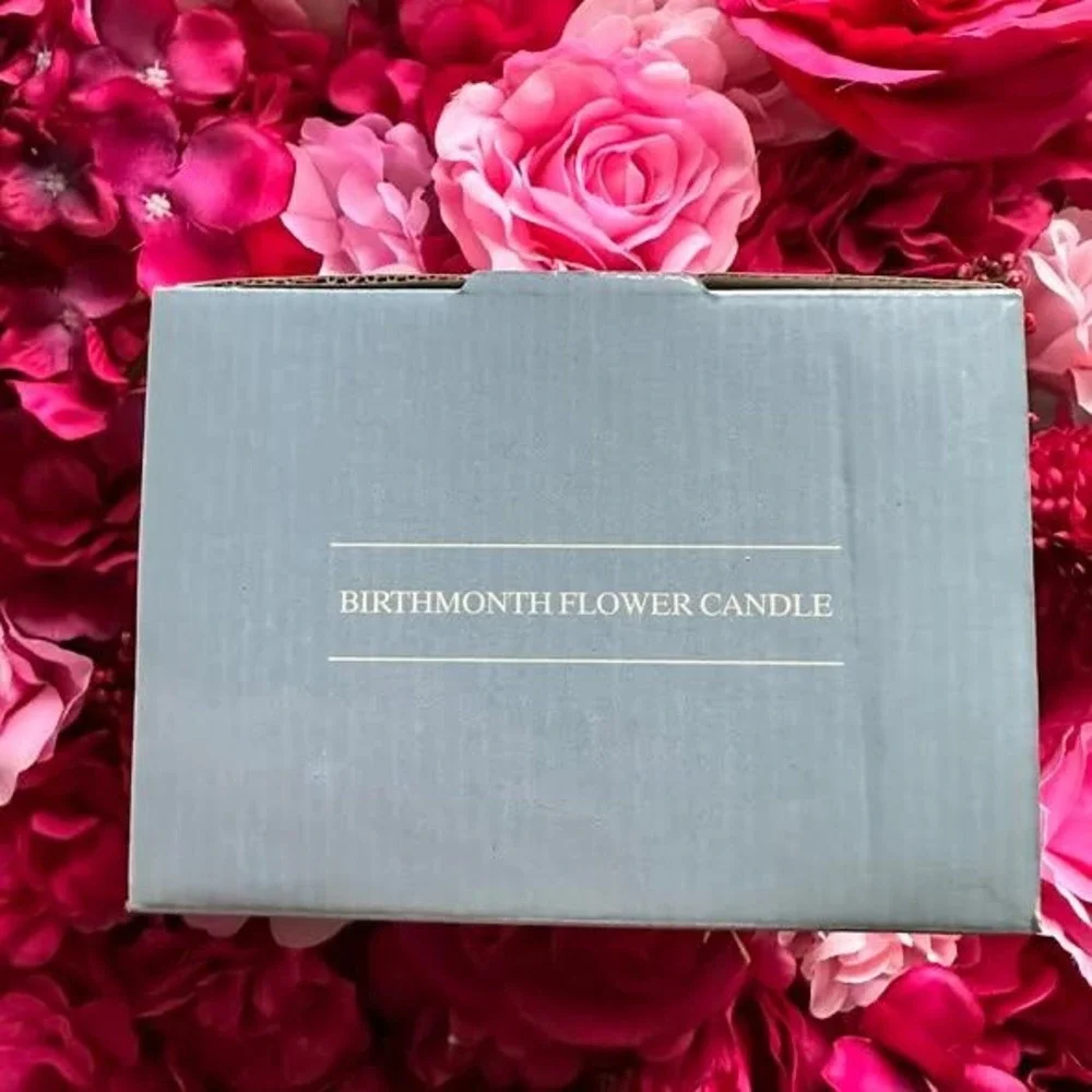 Avon September Aster Birthmonth Flower‎ Candle Butterfly Porcelain Vintage NIB